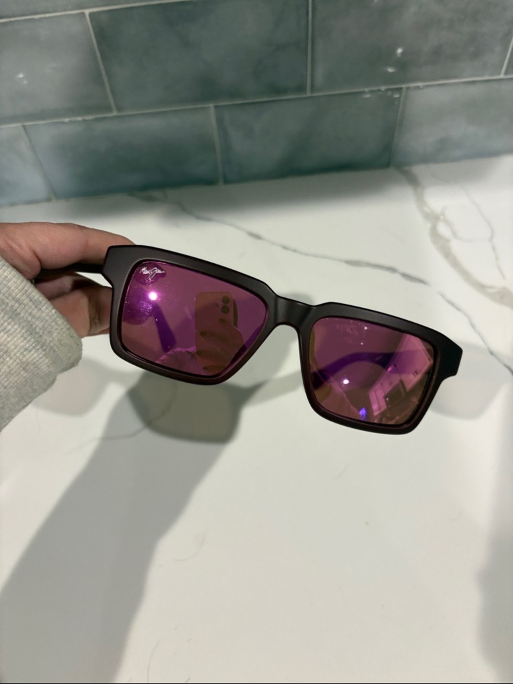 Maui Jim Kahiko Classic Rectangular Sunglasses, 53mm